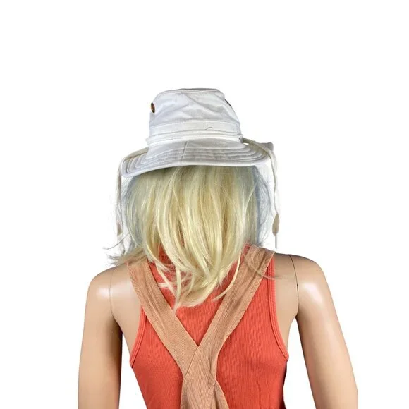 Tilley Endurables T4 Cotton Duck Sun Hat 6 7/8 XS 55.5cm Vintage HTF Ivory Green - Picture 12 of 15